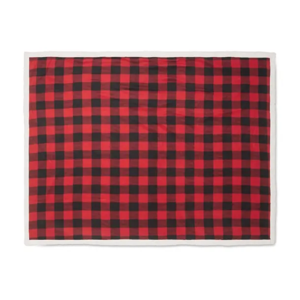 SHERMATT RPET sherpa fleece blanket Red