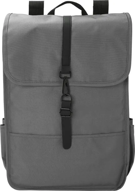 Lyric rPET Polyester (300D) flap backpack Lyric Siva