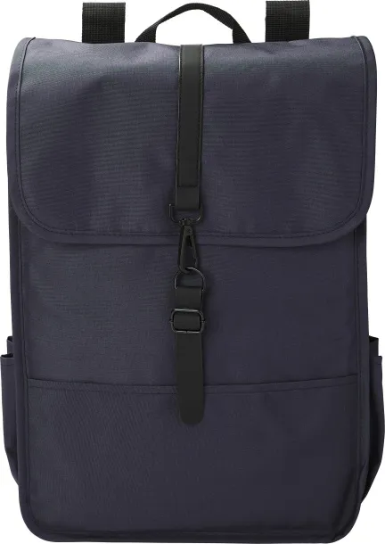 Lyric rPET Polyester (300D) flap backpack Lyric Plava