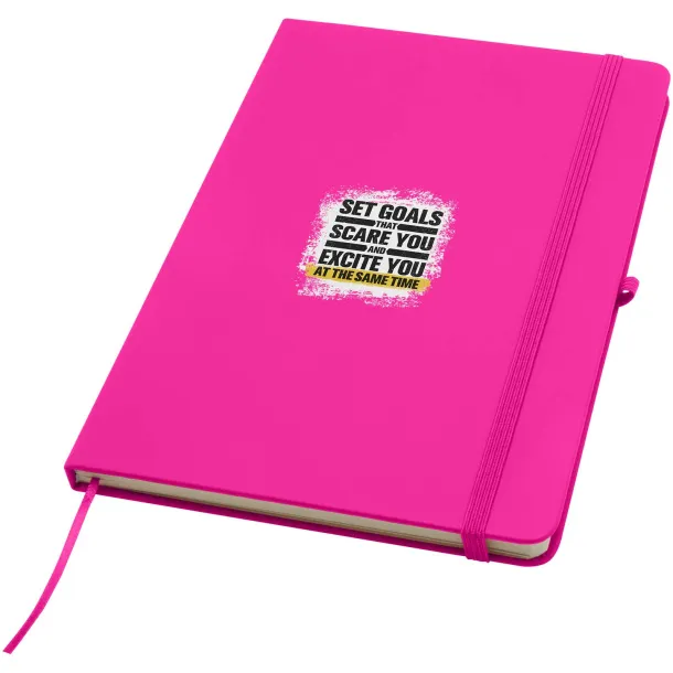 Spectrum Plus A5 hard cover notebook Transparent pink