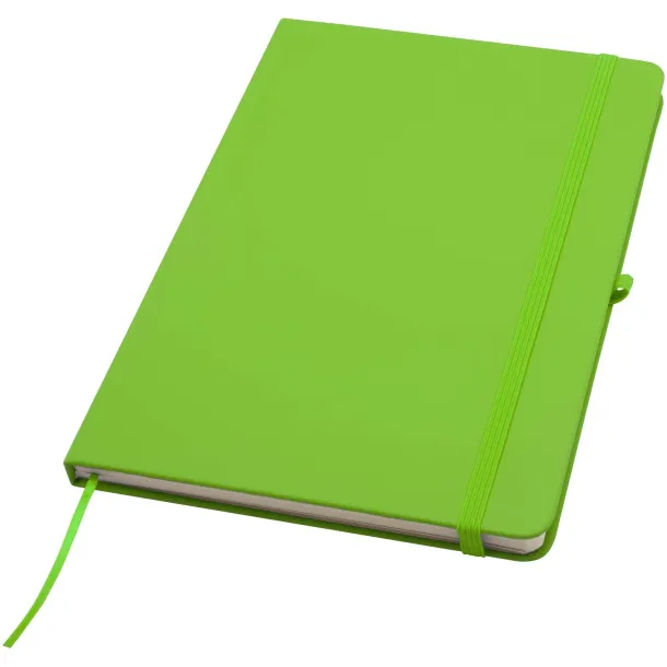 Spectrum Plus A5 hard cover notebook Lime green