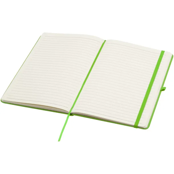 Spectrum Plus A5 hard cover notebook Lime green