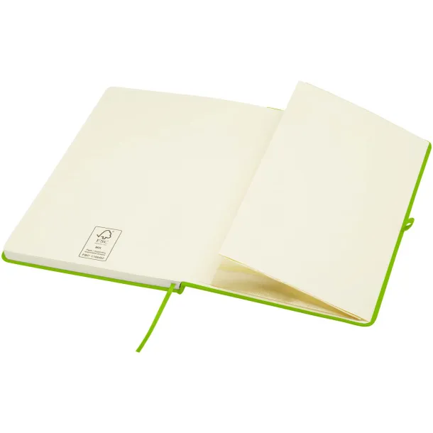 Spectrum Plus A5 hard cover notebook Lime green