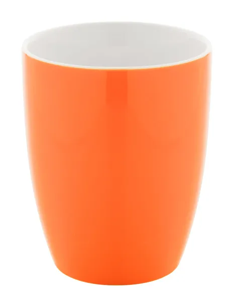 Gaia šalica, 340 ml Narančasta Bijela
