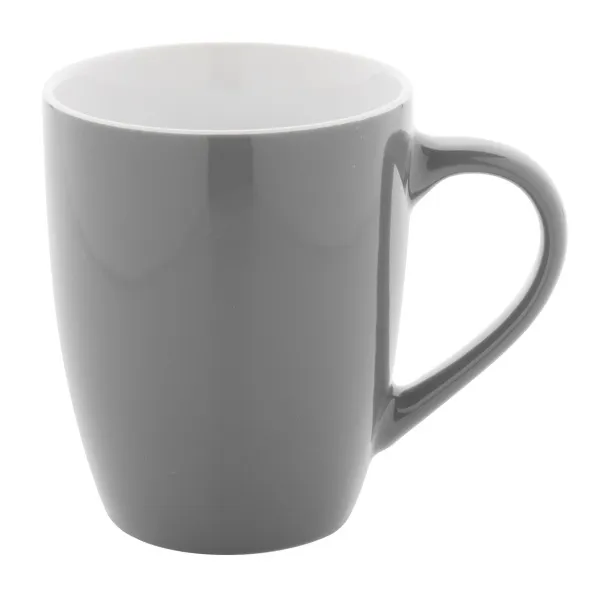 Gaia šalica, 340 ml Tamno siva Bijela