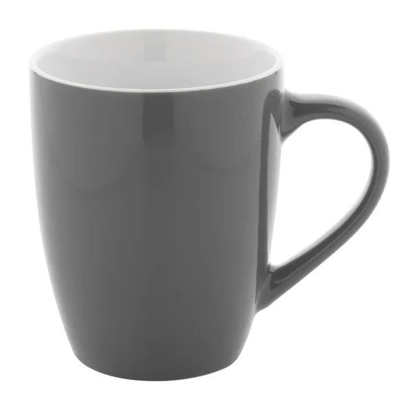 Gaia šalica, 340 ml Tamno siva Bijela
