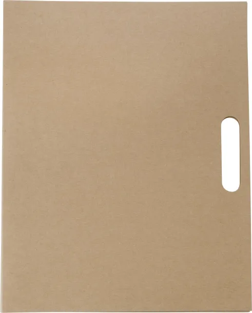 CHARLIE Cardboard memo folder brown