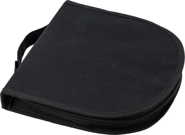 JACQUES Canvas picnic travel pouch Crna