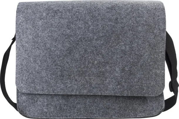 Layla rPET felt laptop bag Siva