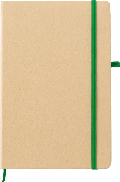 Cora notes od kamenog papira, A5 Zelena