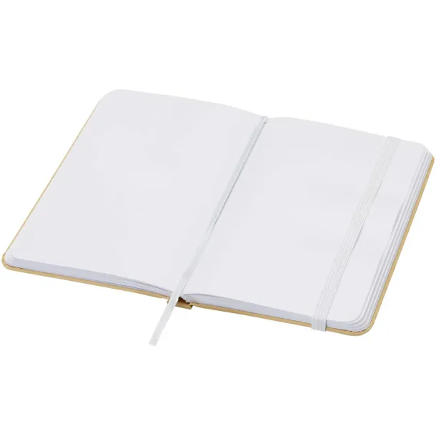 Reed A6 recycled hard cover notebook with plain pages - Unbranded White