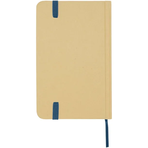 Reed A6 recycled hard cover notebook with plain pages Ocean blue