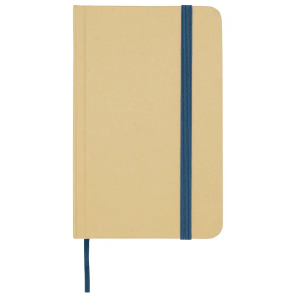 Reed A6 recycled hard cover notebook with plain pages Ocean blue