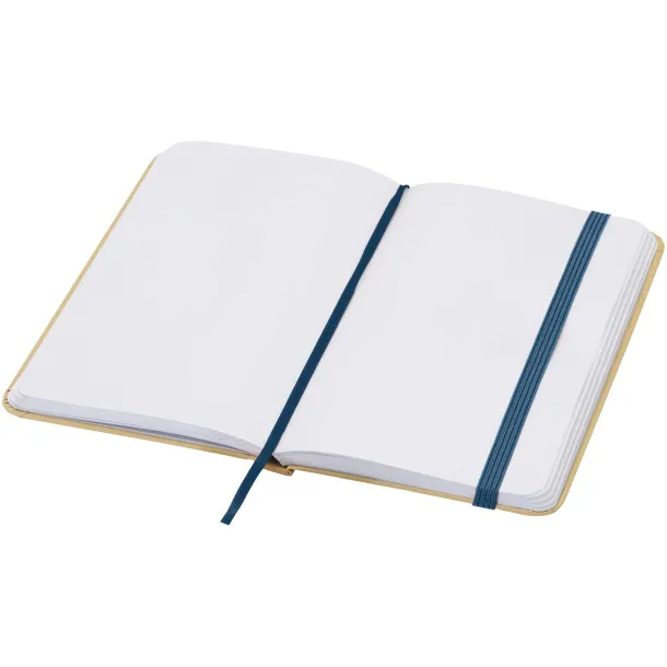 Reed A6 recycled hard cover notebook with plain pages Ocean blue