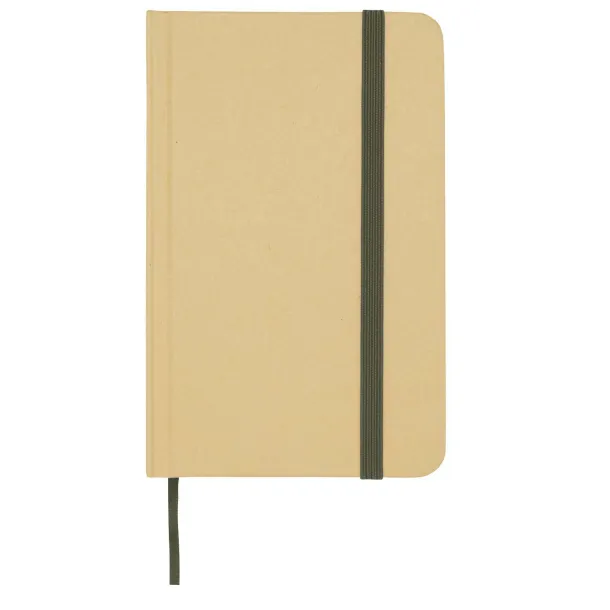 Reed A6 recycled hard cover notebook with plain pages Forest green