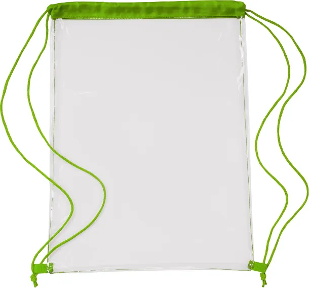 Kiki PVC drawstring backpack Limeta