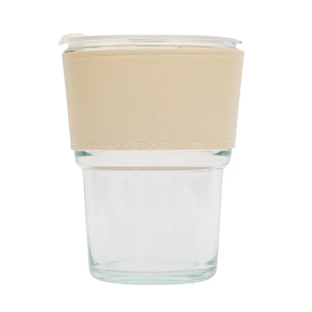 VIGO glass mug 350 ml beige Beige