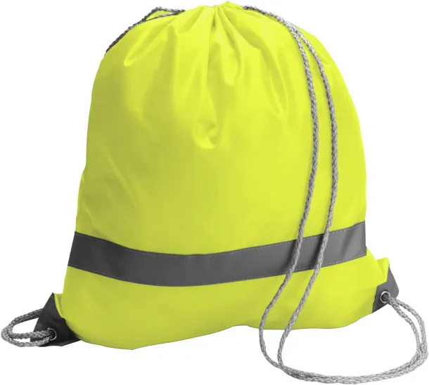  Polyester (190T) drawstring backpack Sylvie yellow