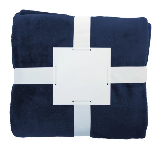 Vantaa RPET flannel blanket Dark blue