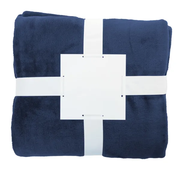 Vantaa RPET flanel deka, 260 g/m² Tamno plava