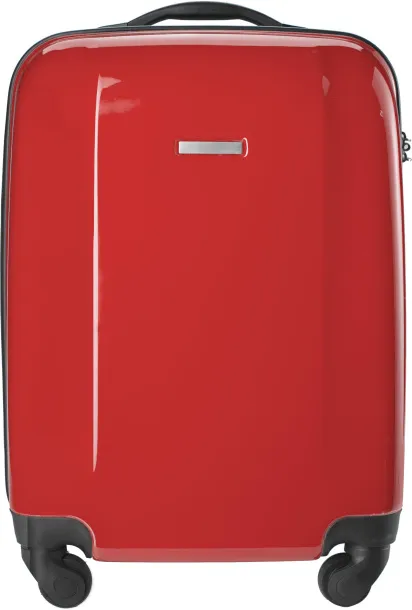 VERONA PC and ABS trolley  red