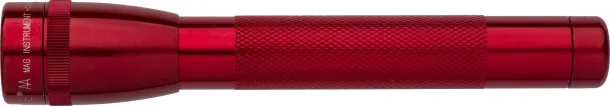 MONIQUE Aluminium Maglite mini AA flashlight - Mag-lite red