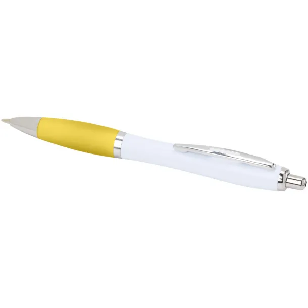 Nash recycled plastic ballpoint pen (black ink) - Unbranded Yellow