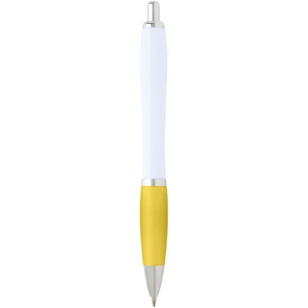 Nash recycled plastic ballpoint pen (black ink) - Unbranded Yellow