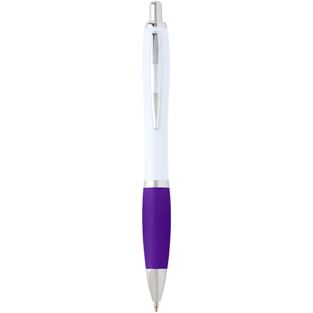 Nash recycled plastic ballpoint pen (black ink) Purple