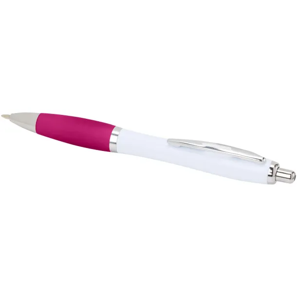 Nash recycled plastic ballpoint pen (black ink) Transparent pink