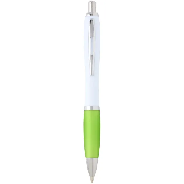 Nash recycled plastic ballpoint pen (black ink) Lime green