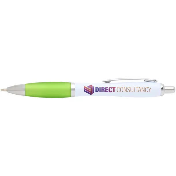 Nash recycled plastic ballpoint pen (black ink) Lime green