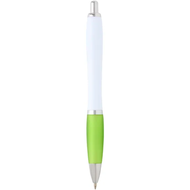 Nash recycled plastic ballpoint pen (black ink) Lime green