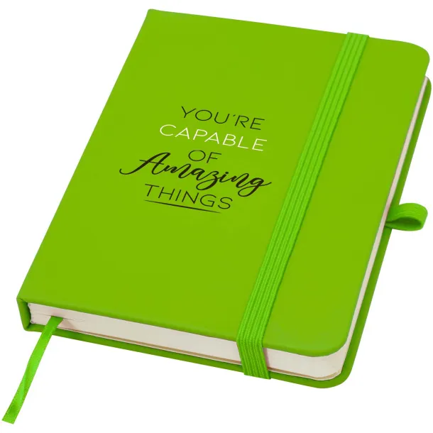 Spectrum Plus A6 hard cover notebook Lime green