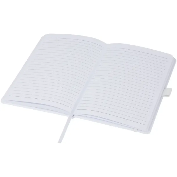 Thalaasa ocean-bound plastic hardcover notebook - Marksman White