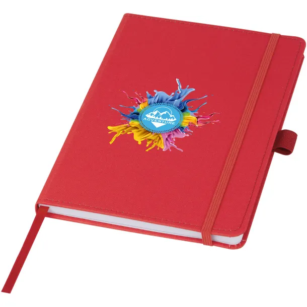 Thalaasa ocean-bound plastic hardcover notebook - Marksman Red