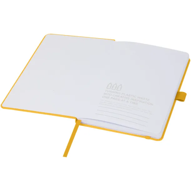 Thalaasa ocean-bound plastic hardcover notebook - Marksman Yellow