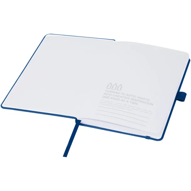 Thalaasa ocean-bound plastic hardcover notebook - Marksman Blue