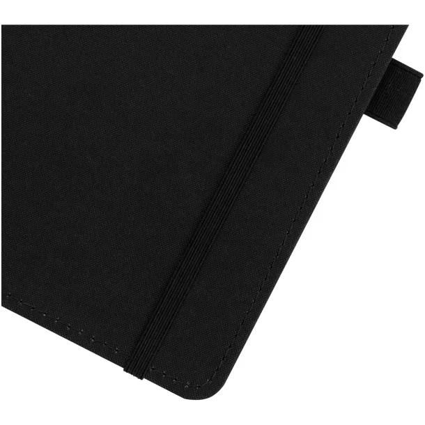 Thalaasa ocean-bound plastic hardcover notebook - Marksman Solid black