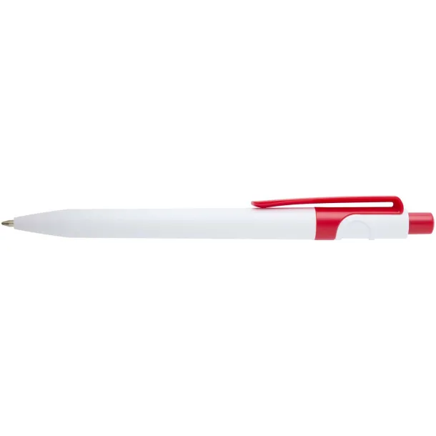 Unica recycled plastic ballpoint pen (black ink) Red