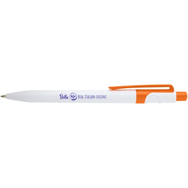 Unica recycled plastic ballpoint pen (black ink) Orange