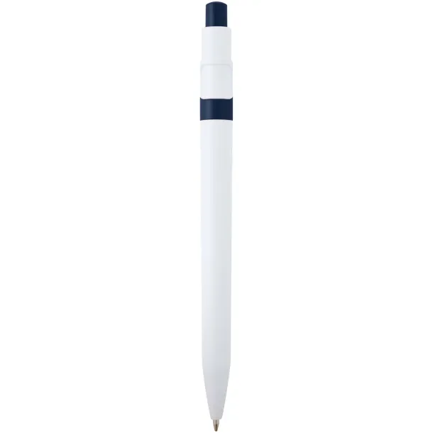 Unica recycled plastic ballpoint pen (black ink) Navy Blue