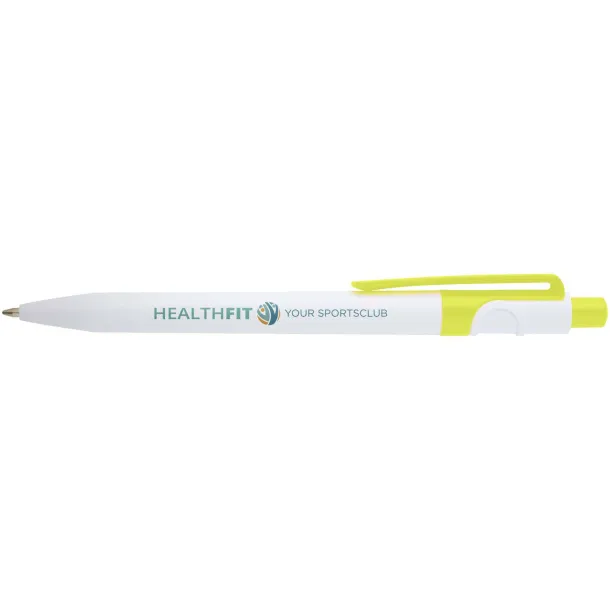 Unica recycled plastic ballpoint pen (black ink) Lime green