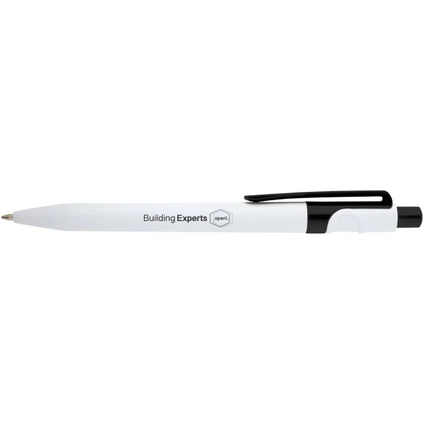 Unica recycled plastic ballpoint pen (black ink) Solid black