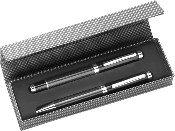 Ziva Carbon fibre and brass writing set