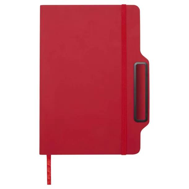 Nexus A5 hard cover notebook with pen and pencil combo (black ink) - Unbranded Red