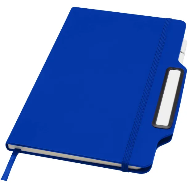 Nexus A5 hard cover notebook with pen and pencil combo (black ink) - Unbranded Royal blue