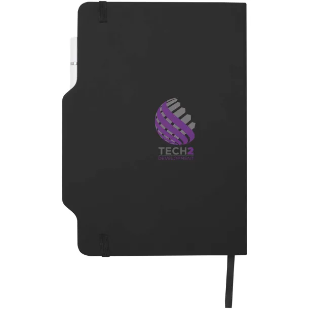 Nexus A5 hard cover notebook with pen and pencil combo (black ink) Crna