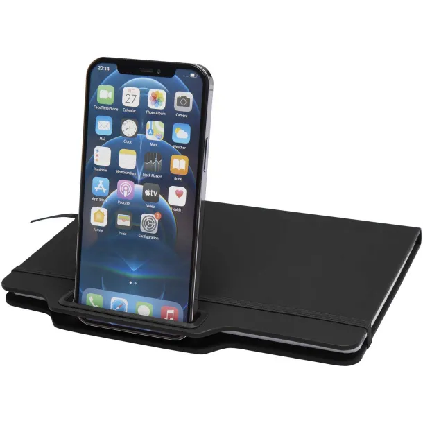 Nexus A5 hard cover notebook with pen and pencil combo (black ink) Crna