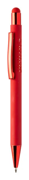 Shinely touch ballpoint pen Red